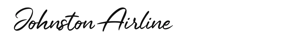 Johnston Airline original font preview