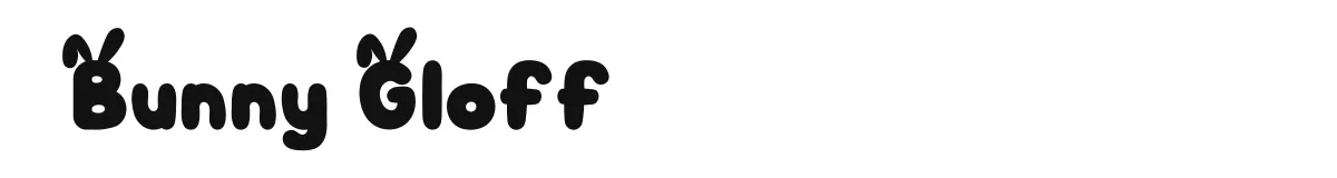 Bunny Gloff font preview