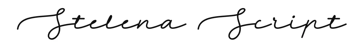 Stelena Script original font preview