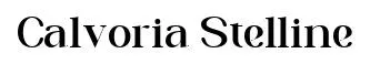 Calvoria Stelline font preview
