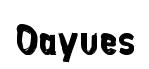 Oayues font preview