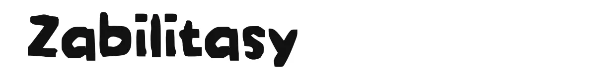Zabilitasy original font preview