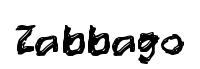 Zabbago original font preview