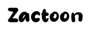 Zactoon original font preview