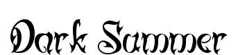Dark Summer font preview
