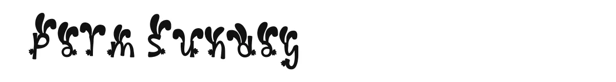 Palm Sunday font preview