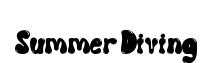 Summer Diving font preview