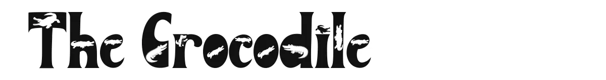 The Crocodile original font preview