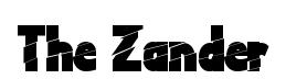 The Zander original font preview