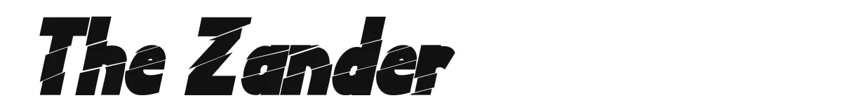 The Zander TTF Italic Demo preview