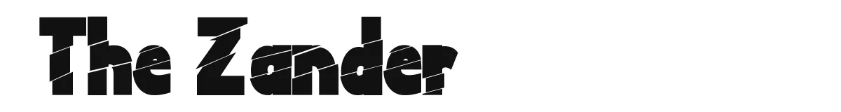 The Zander font preview