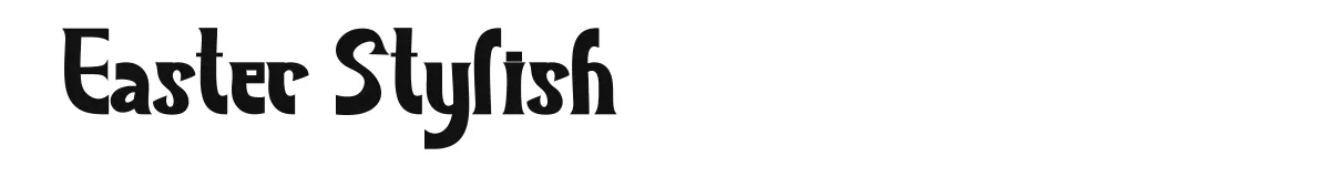 Easter Stylish original font preview