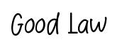 Good Law font preview