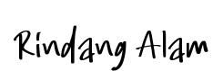 Rindang Alam original font preview