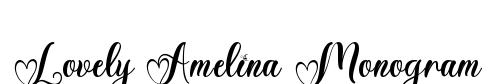 Lovely Amelina Monogram Lovely Amelina Style TTF Demo preview