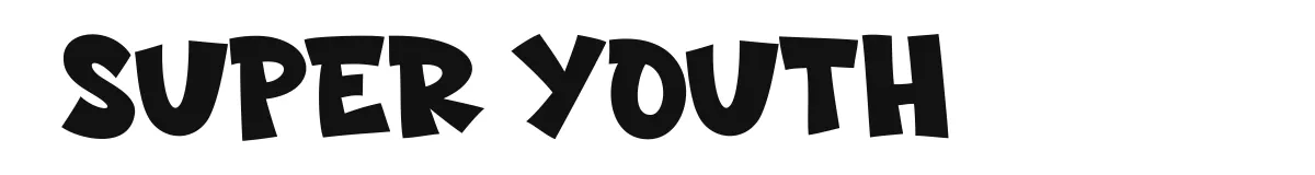 Super Youth original font preview