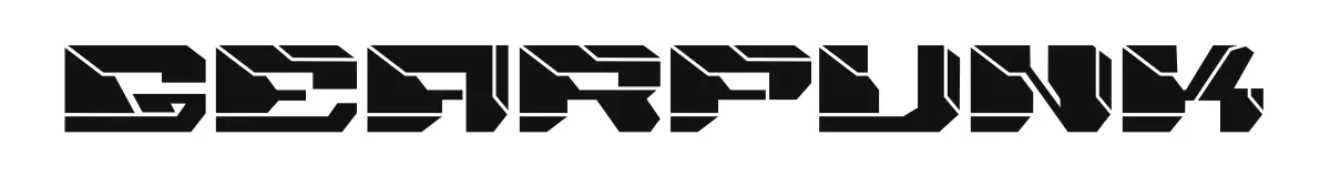 Gearpunk font preview