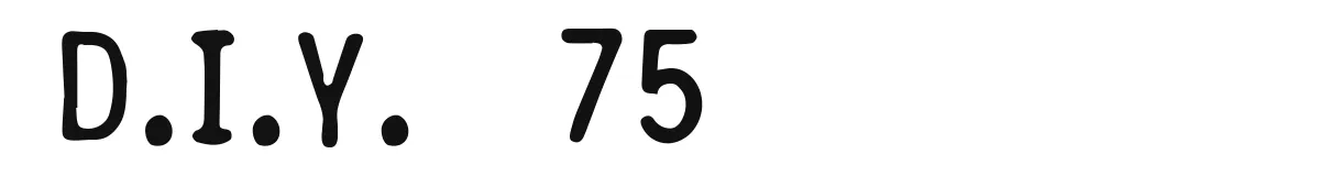 D.I.Y. 75 original font preview