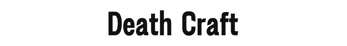 Death Craft font preview
