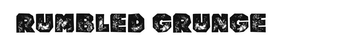 Rumbled Grunge original font preview