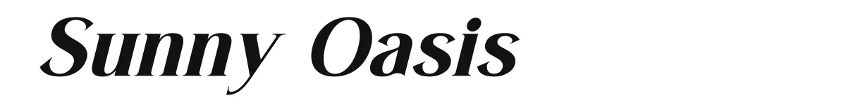Sunny Oasis Italic Demo Version preview