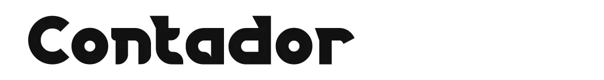 Contador font preview