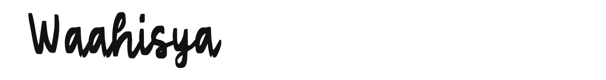 Waahisya original font preview