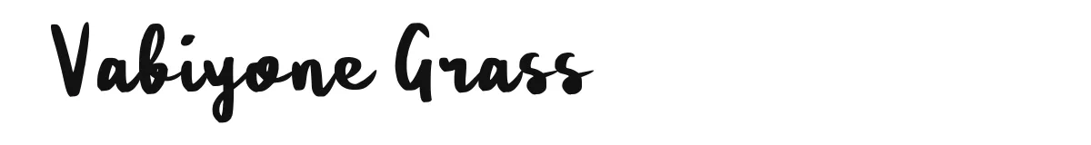 Vabiyone Grass font preview