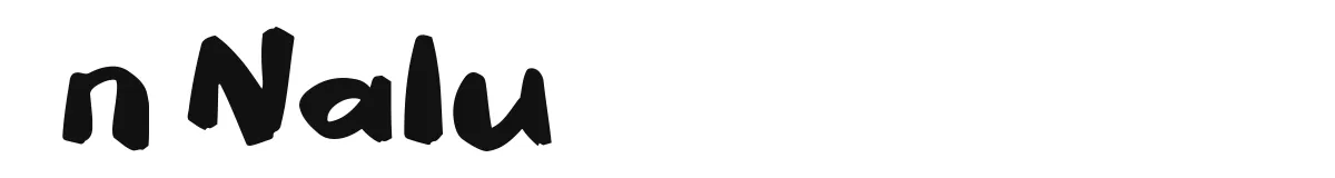 n Nalu original font preview