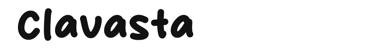 Clavasta original font preview