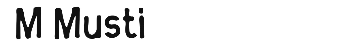 M Musti font preview