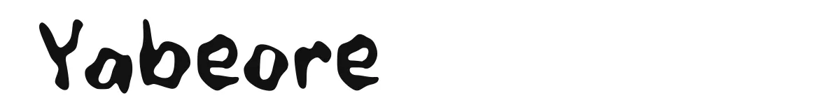 Yabeore original font preview