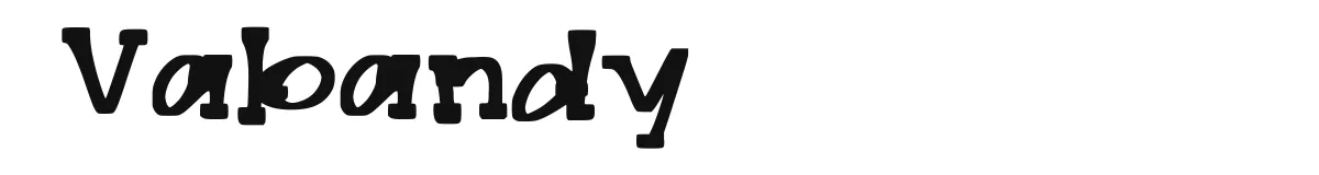 Vabandy original font preview