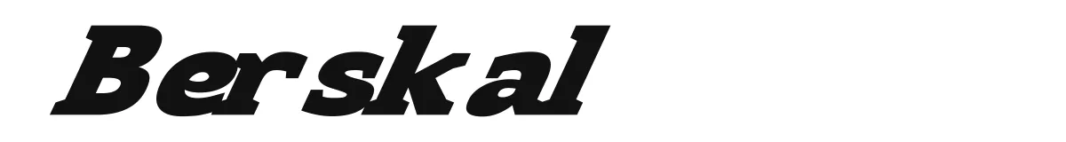 Berskal font preview