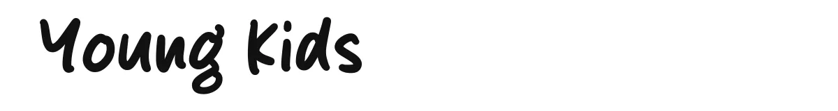 Young Kids font preview