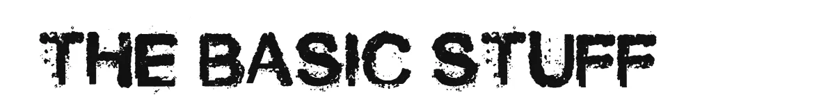 The Basic Stuff original font preview