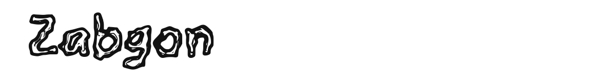 Zabgon original font preview