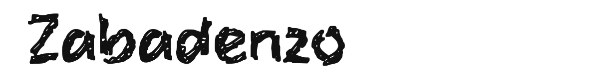 Zabadenzo font preview