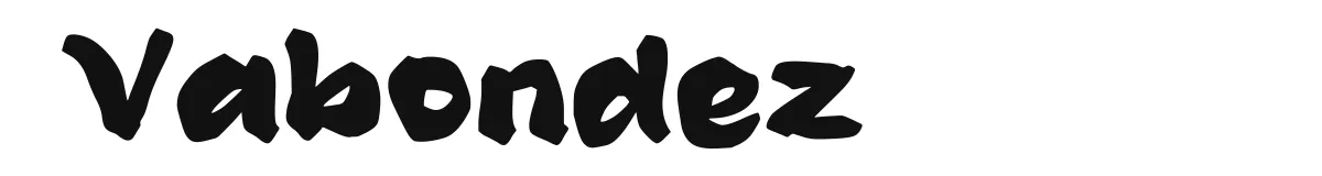 Vabondez font preview