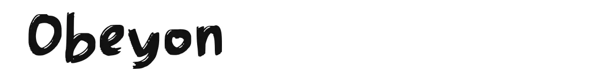 Obeyon original font preview