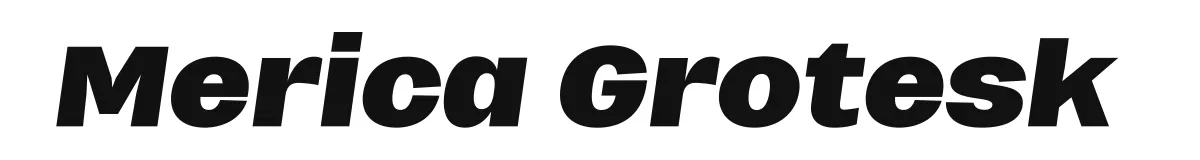 Merica Grotesk Mericagroteskbolditalic Personal Use Only preview