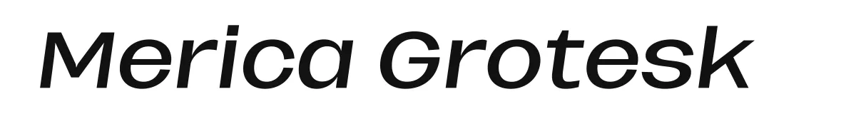 Merica Grotesk Mericagroteskitalic Personal Use Only preview