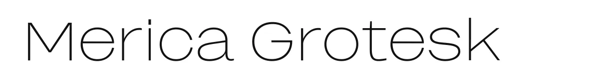 Merica Grotesk Mericagroteskthin Personal Use Only preview