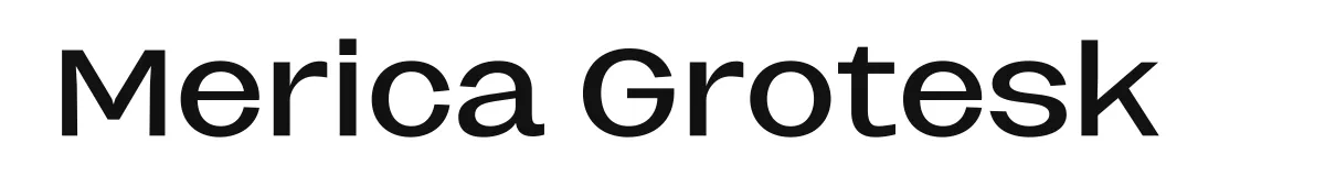 Merica Grotesk font preview