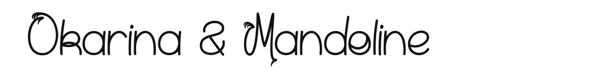 Okarina & Mandoline original font preview