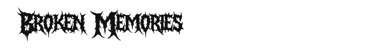 Broken Memories font preview