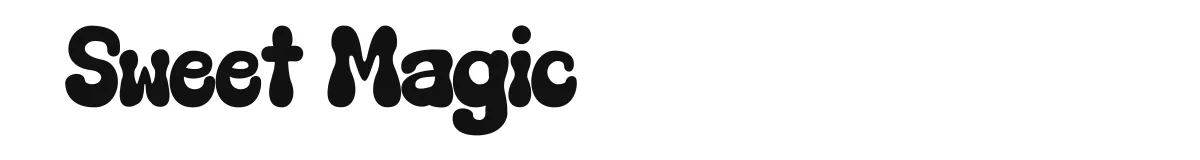 Sweet Magic font preview