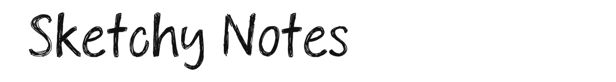 Sketchy Notes font preview