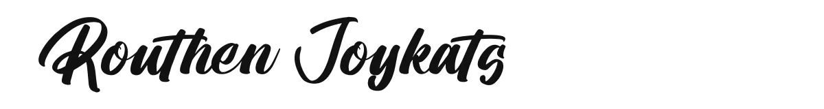 Routhen Joykats font preview