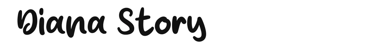 Diana Story font preview